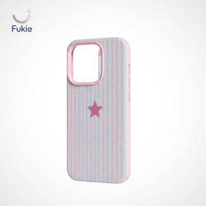 Ốp Lưng Kẻ Sọc Ngôi Sao Fukie - Ốp Nhựa Dẻo Pastel Phong Cách Y2K Hàn Quốc