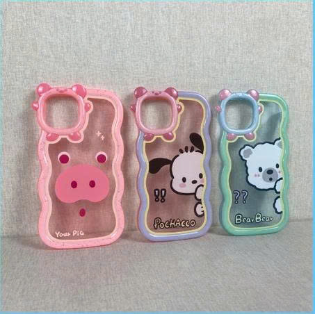 Ốp điện thoại cute hình gấu silicon